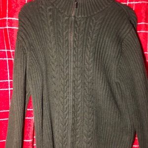 Medium green slim fitting sweater